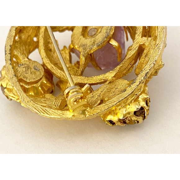 Vintage Brooch with Stones - Picture 4 of 5